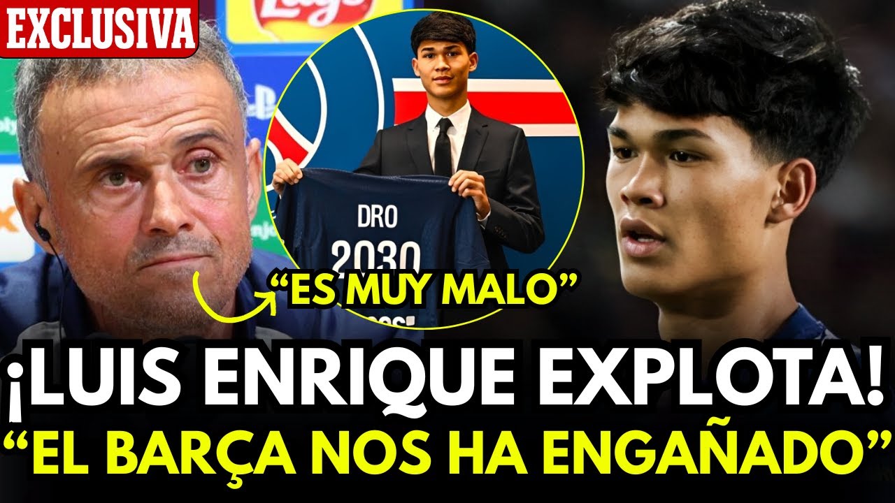 BOMBAZO: LUÍS ENRIQUE SE DESHACE DE DRO!