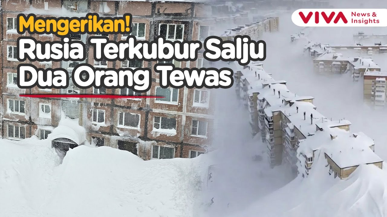 Bencana Langka! Salju Setinggi Gedung Lumpuhkan Rusia