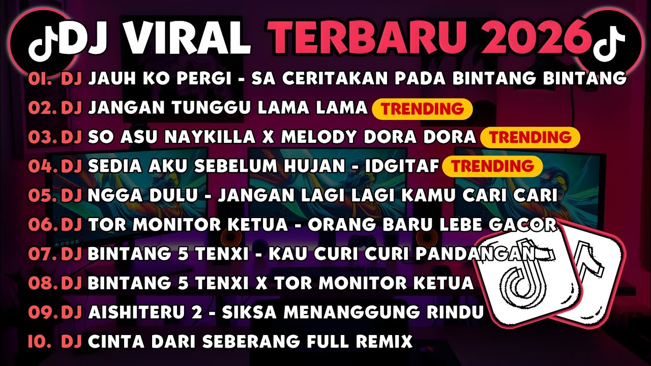 DJ TIKTOK TERBARU 2026🎵DJ JAUH KO PERGI SA CERITAKAN PADA BINTANG BINTANG🎵DJ JANGAN TUNGGU LAMA LAMA