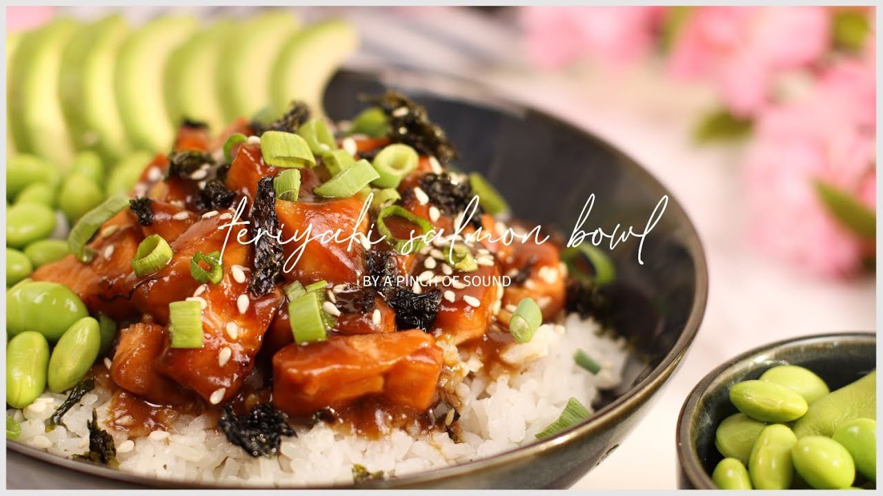 Quick & Easy Teriyaki Salmon Bowl Prepared in 15 MINUTES