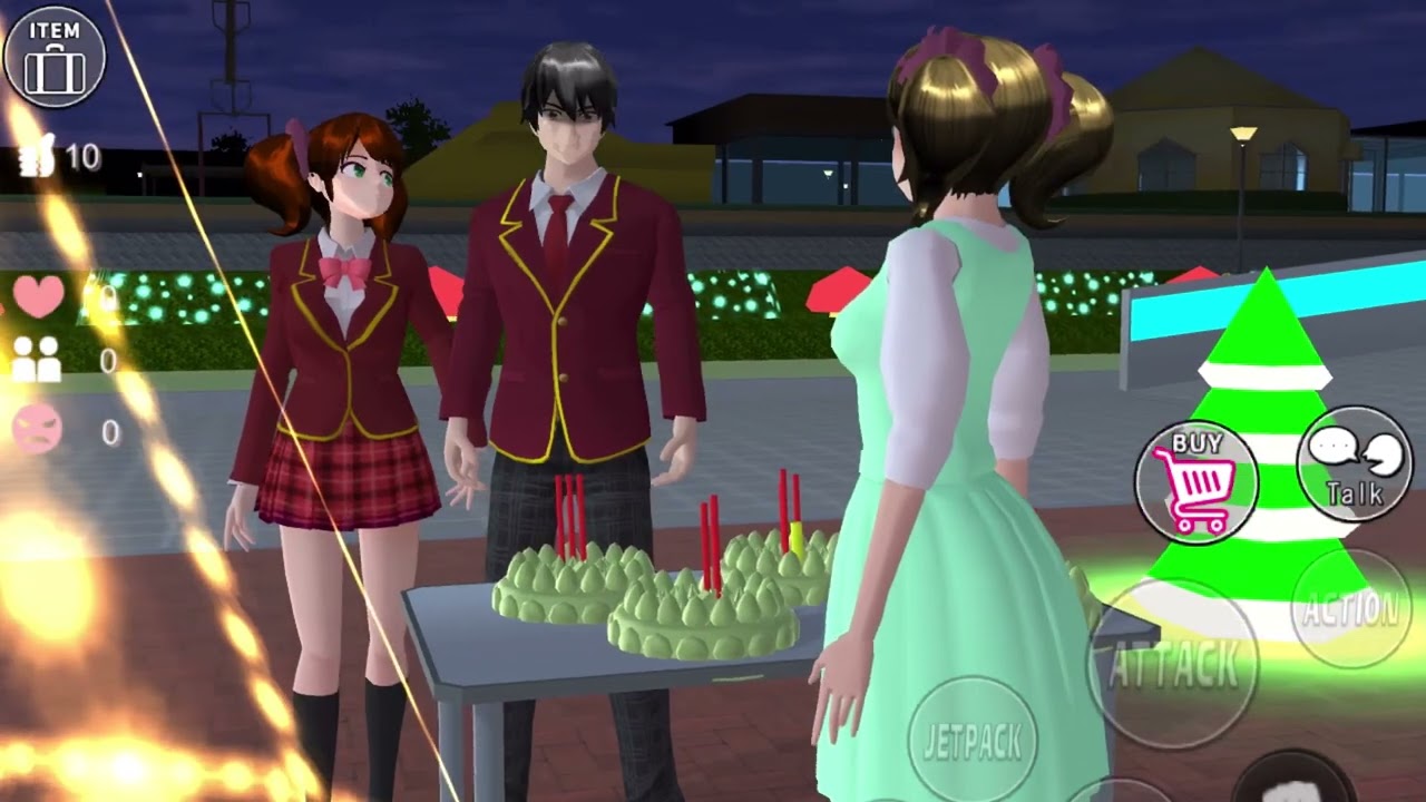 นี่วันลอยกระทงหรือวันพบแฟนเก่าของเธอกันแน่ - Sakura school simulator