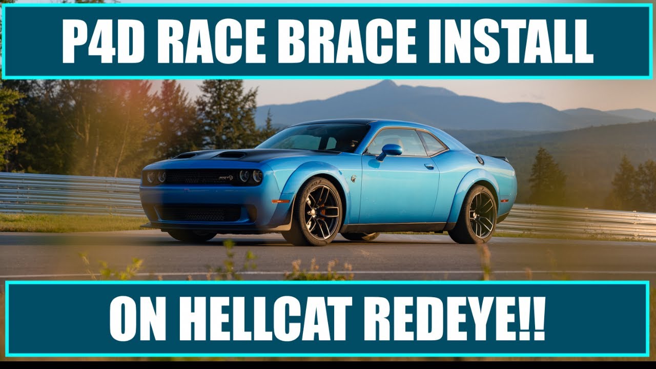 RACE BRACE INSTALL ON HELLCAT REDEYE FROM PER4MANCE DEVELOPMENT!!