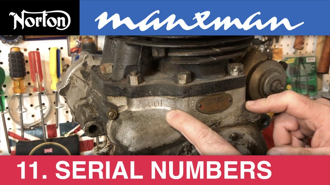 First Production 1961 Norton Manxman 650 restoration (11) - Serial Numbers