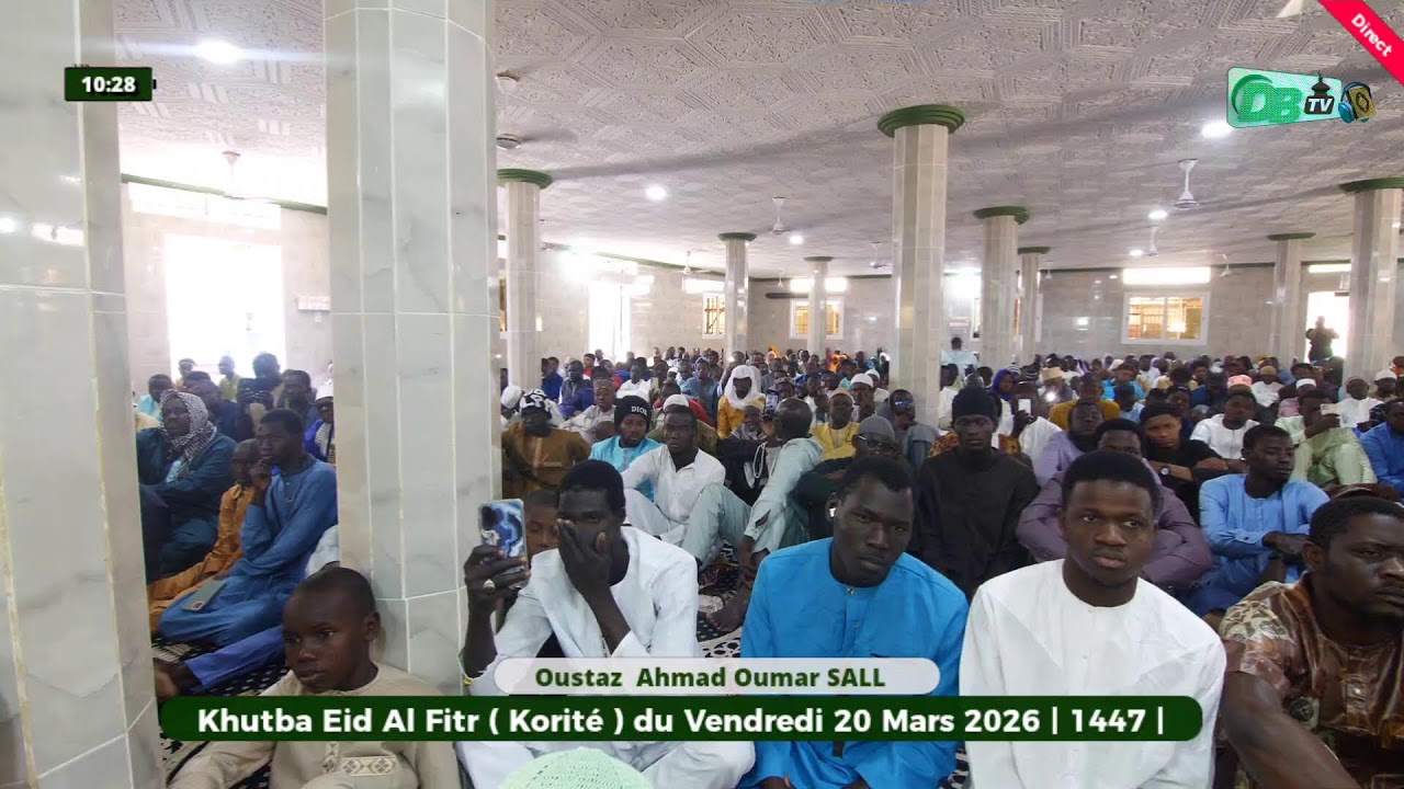 KHUTBA Eid al Fitr (Korité) 20 Mars 2026 | 01 Chawwal 1447 | Oustaz Oumar Ahmad SALL