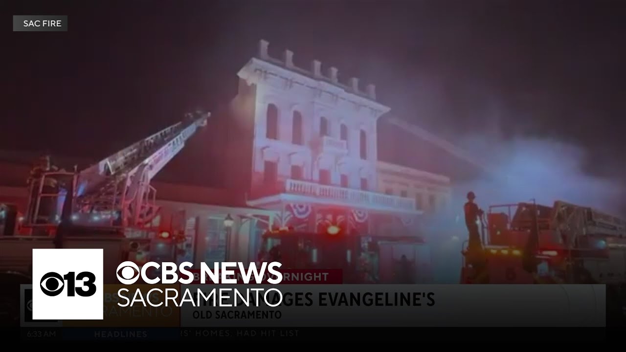 Fire damages Evangeline's in Old Sacramento