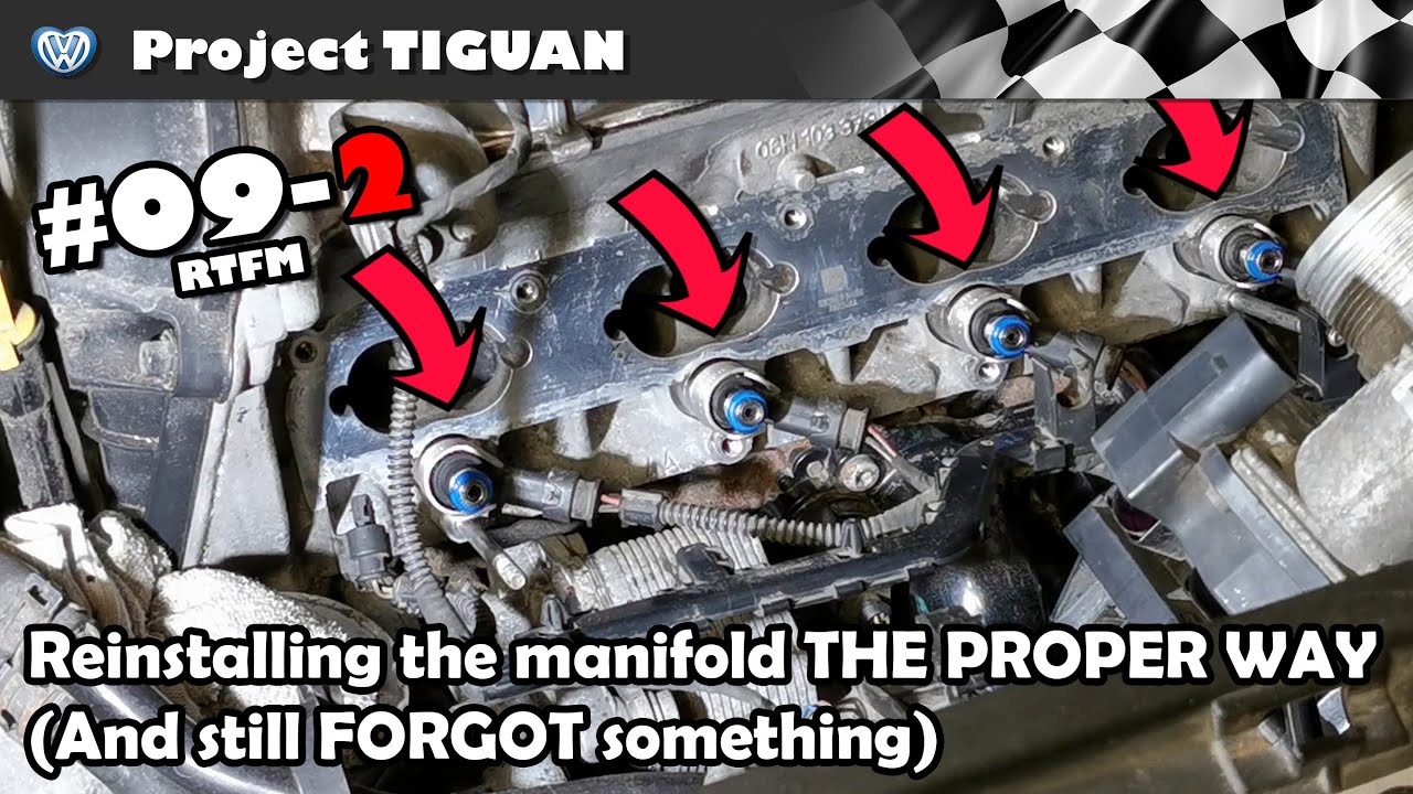 Tiguan MK1 - Reinstalling the intake manifold the proper way... this time - Episode #09-2