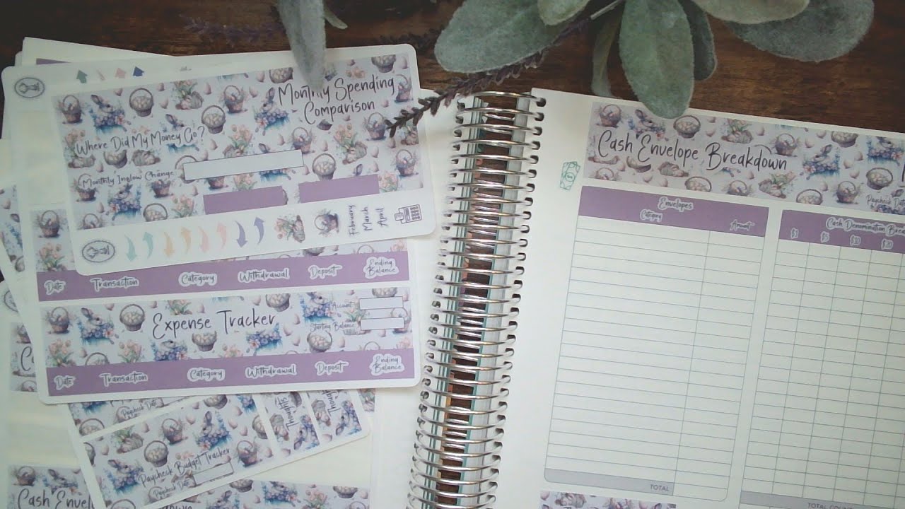 New Sticker Kit | Budget By Paycheck | TBM BBP Workbook Stickers | BBP Budget Kit | Easter | #tbm