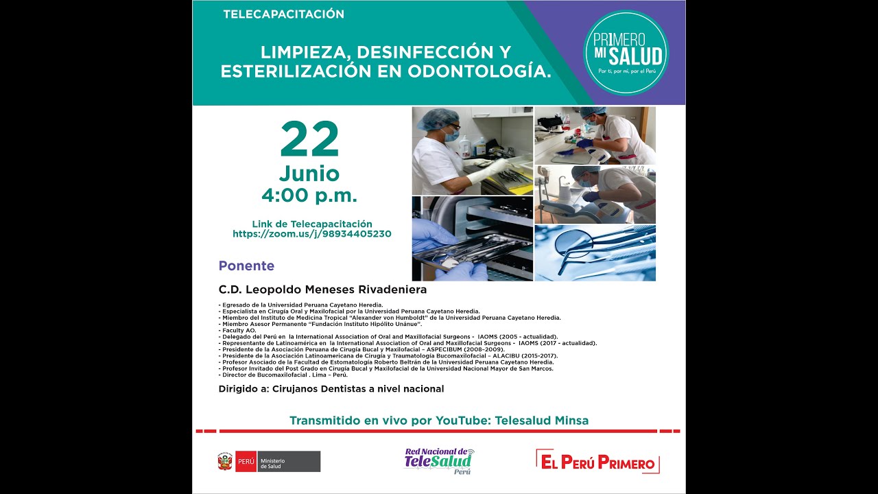 LIMPIEZA, DESINFECCIÓN Y ESTERILIZACIÓN EN ODONTOLOGÍA