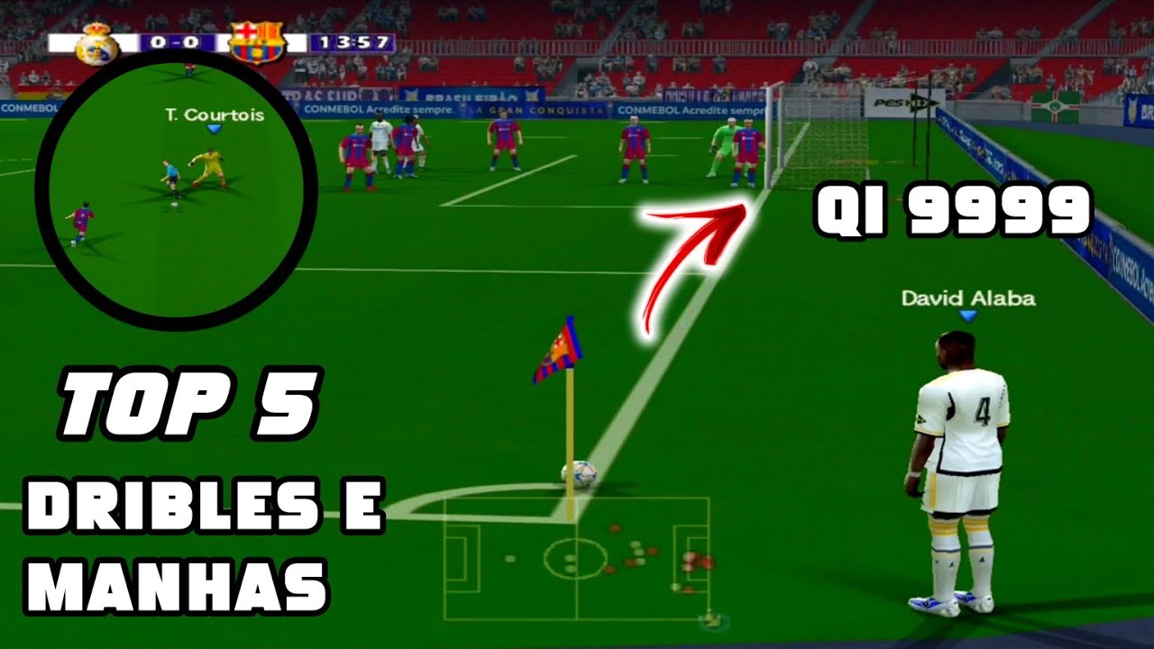 TOP 5 DRIBLES E MANHAS ABSURDAS NO BOMBA PATCH - Gol Olímpico, Tabela, R2 e muito + | PS2