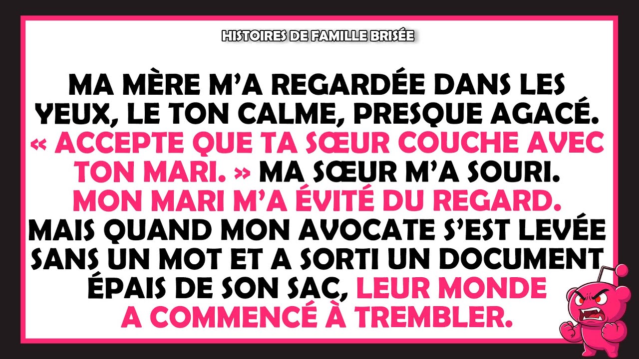 Ma famille m'a dit : « Accepter que ta sœur couche avec ton mari. » Puis mon avocate s’est levée…