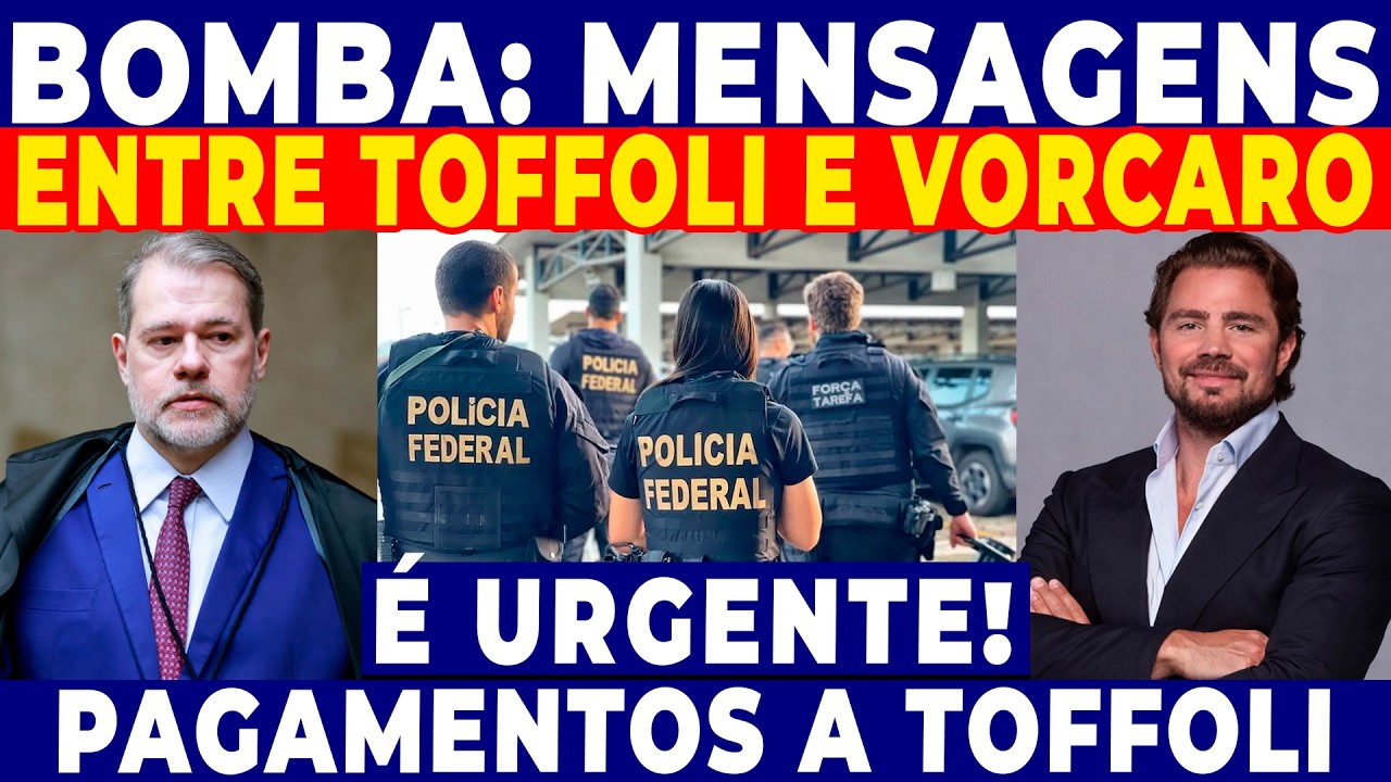 A CASA DE DIAS TOFFOLI CAIU DE VEZ! PF ENCONTRA MENSAGENS NO CELULAR DE VORCARO COM TOFFOLI EXPLODIU