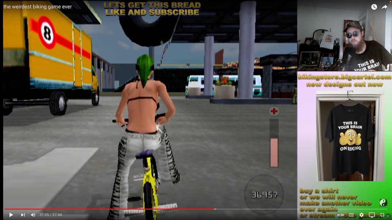 the weirdest biking game ever