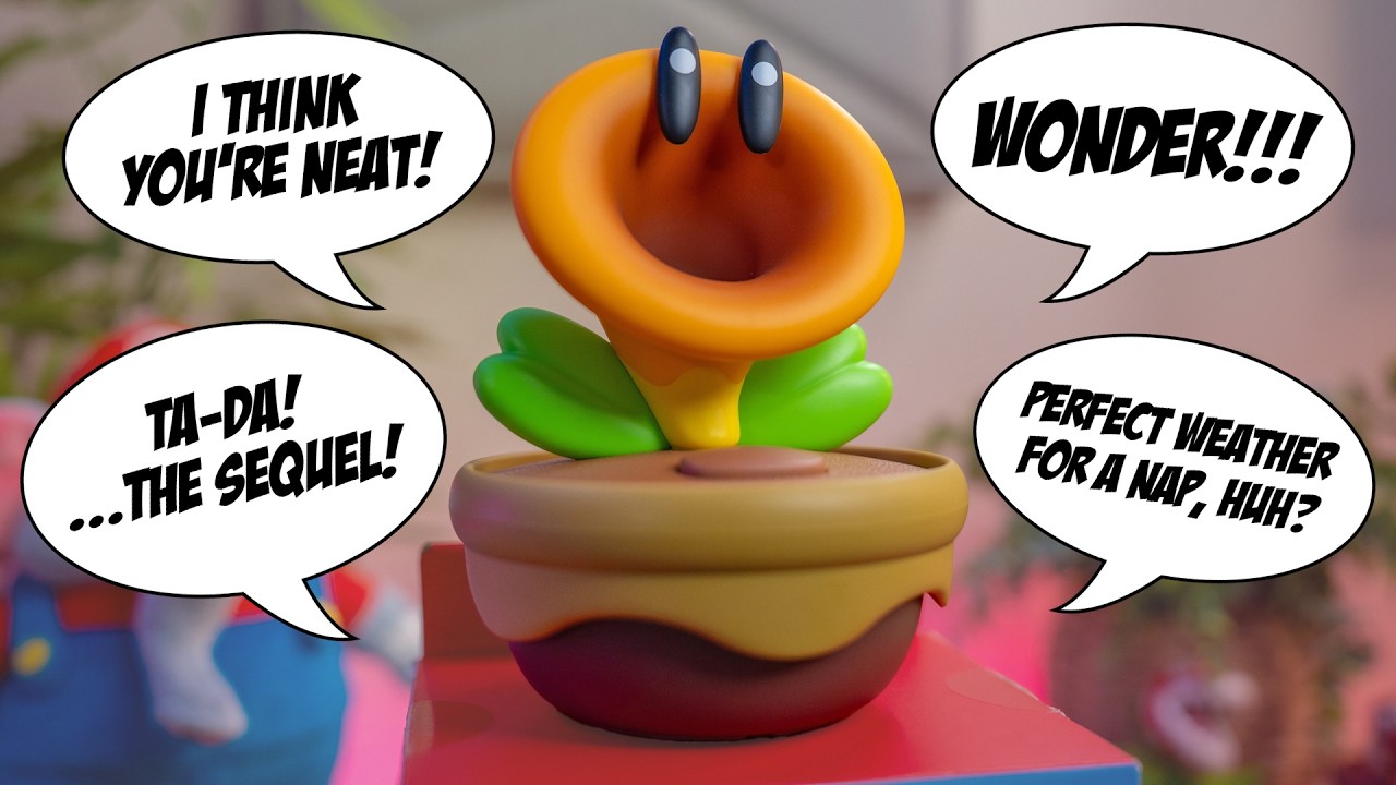 Talking Flower Toy from Super Mario Bros. Wonder – Hands-On Review 🌼🍄