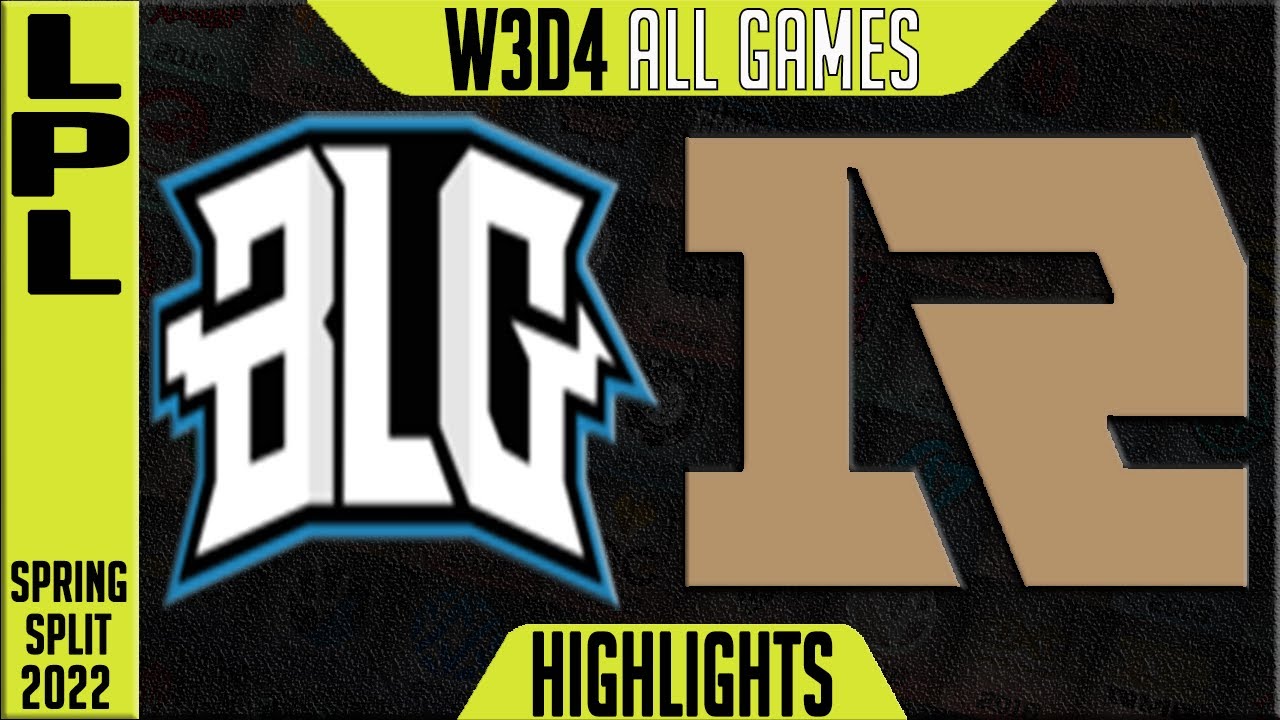 BLG vs RNG Highlights ALL GAMES | LPL Spring 2022 W3D4 | Bilibili Gaming vs Royal Never Give Up