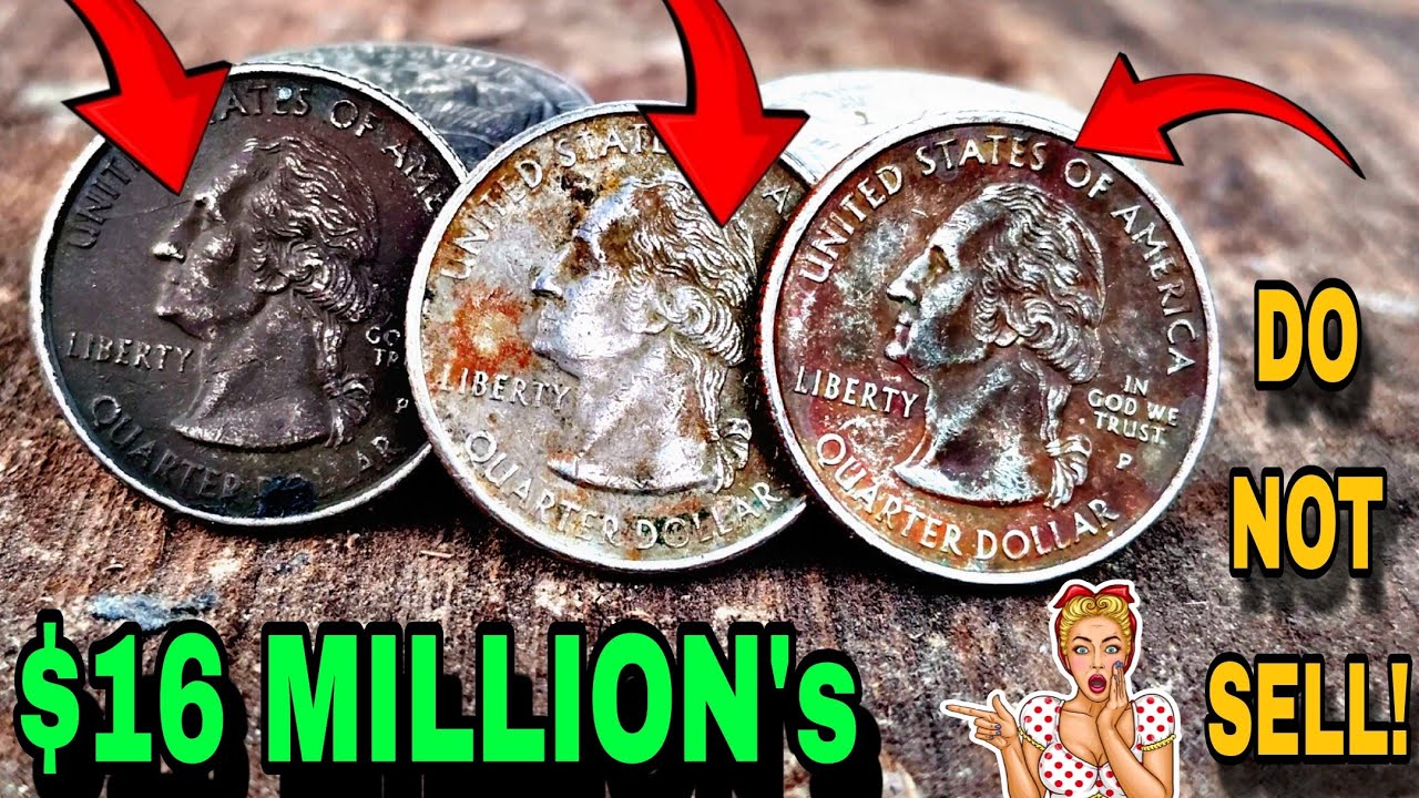 Top 10 Bad Condition Quarter Dollar Coins that could make you A Fortune Valuable Quarter to look for
