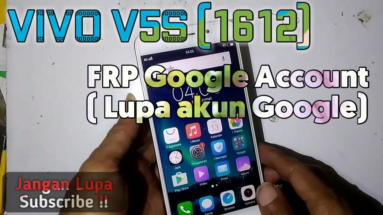 Vivo V5s (1612) FRP BYPASS Google Account