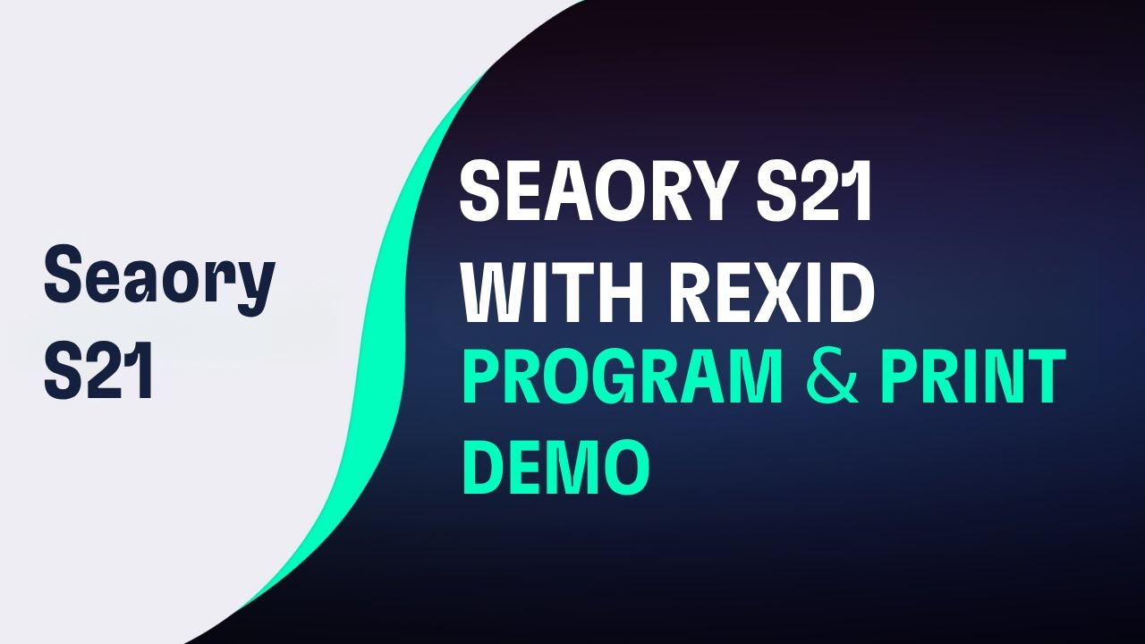 Seaory printer with RexID module programming and printing demo