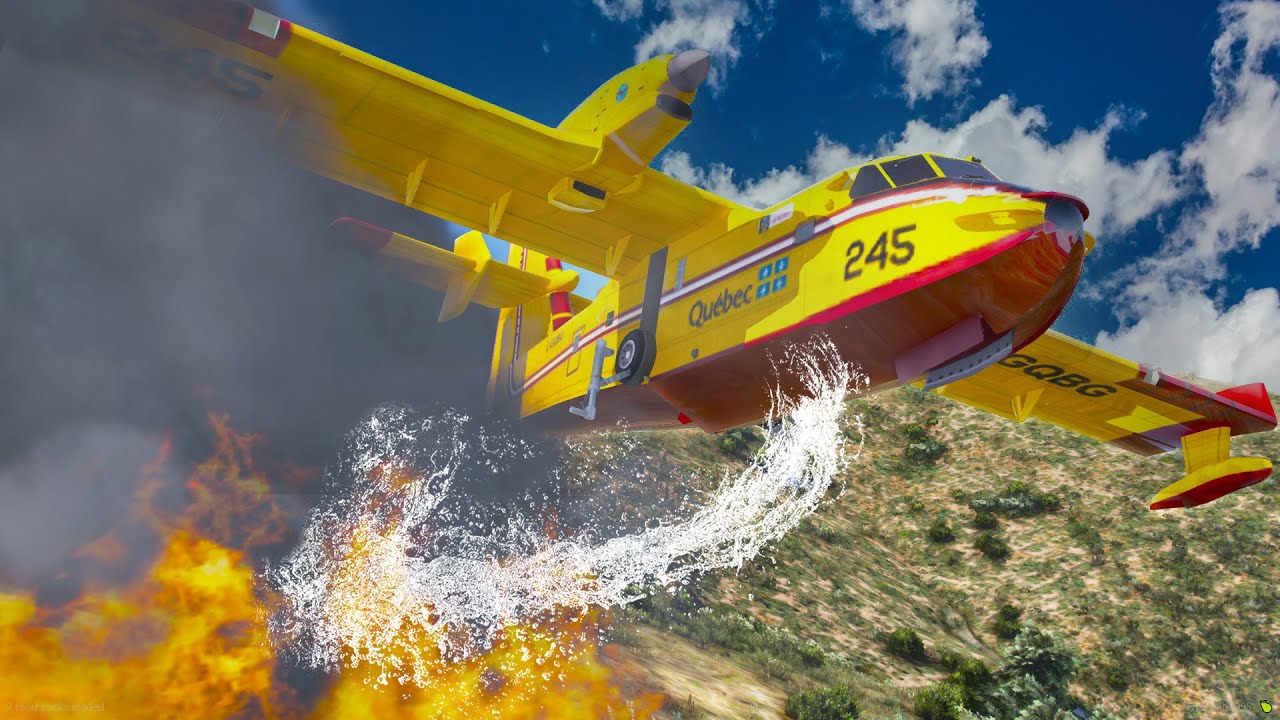 New Realistic Firefighting Aircraft in GTA 5 RP!