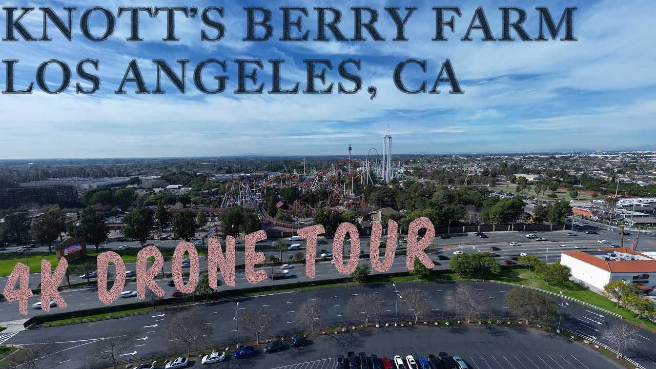 Knott's Berry Farm - Los Angeles, California 4K Drone Tour