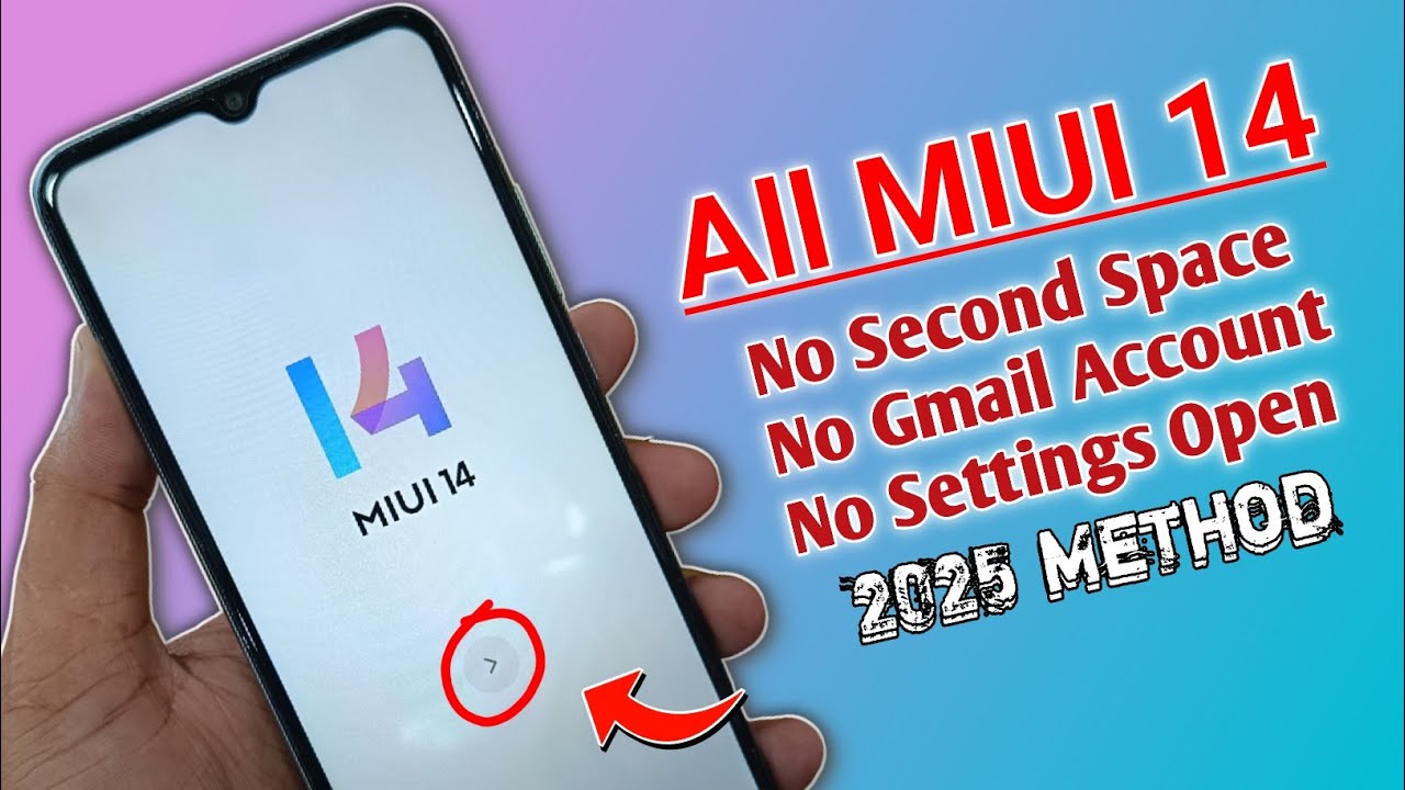 All Xiaomi MIUI 14 :- FRP Bypass | Remove Google Account - New Method 2025 (Without Pc)