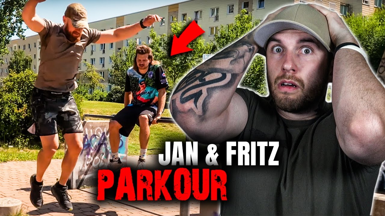FRITZ im Parkour Training bei JAN SCHLAPPEN! | Kuni reagiert