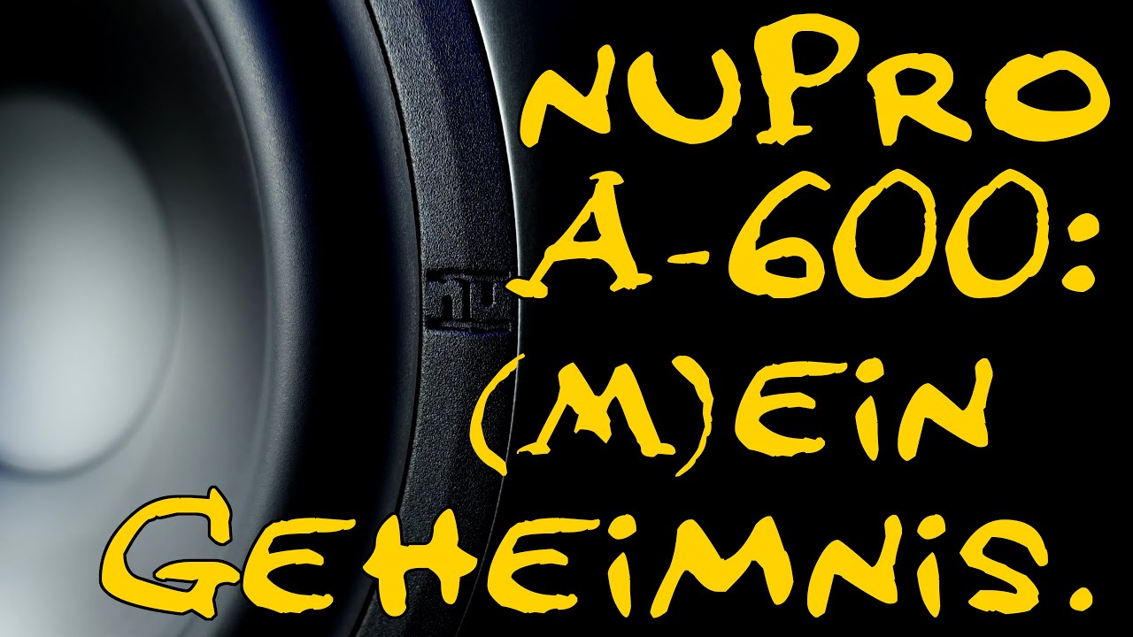 Nubert nuPro A 600 Lautsprecher mit Black Friday Geheimnis TechBoss Deutsch