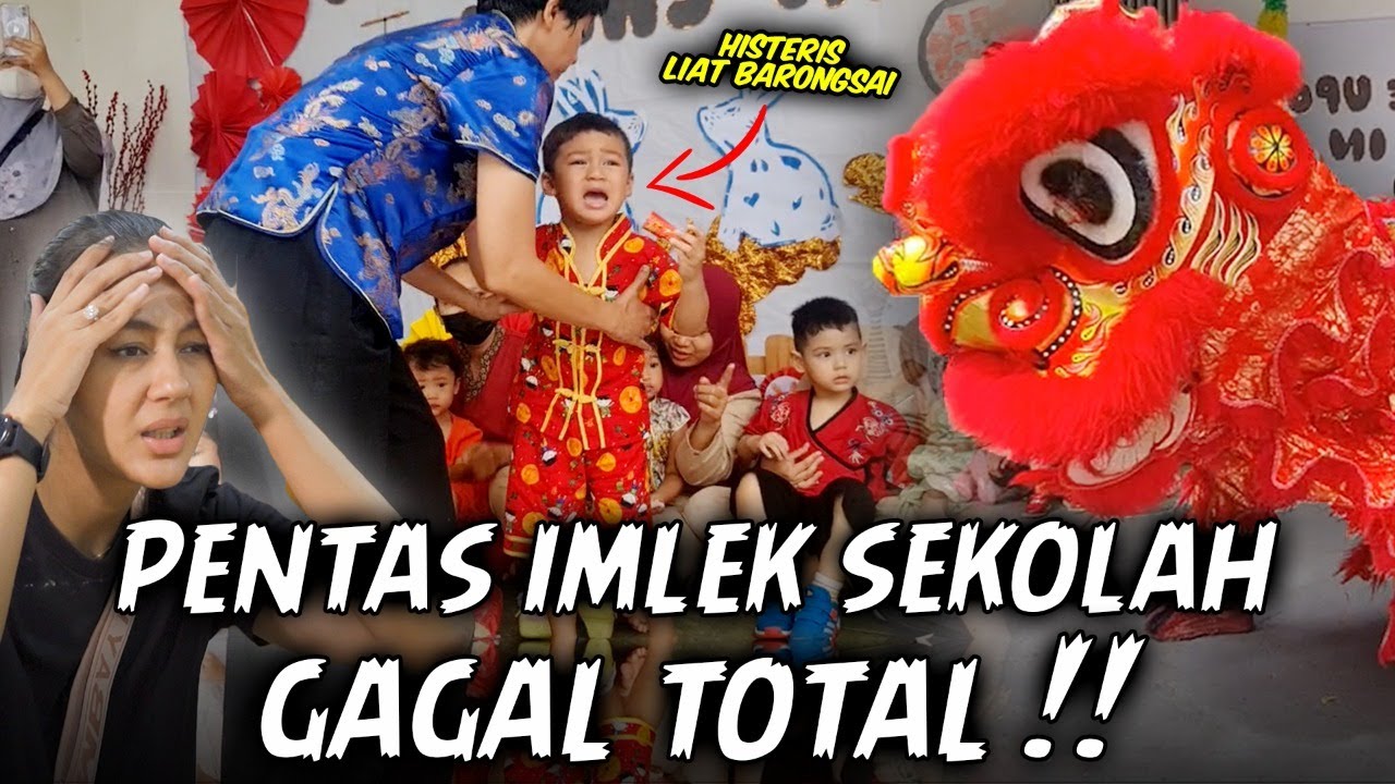 ACARA PENTAS IMLEK SEKOLAH BUYAR, GARA2 KIANO KETAKUTAN PAS BARONGSAI KELUAR !