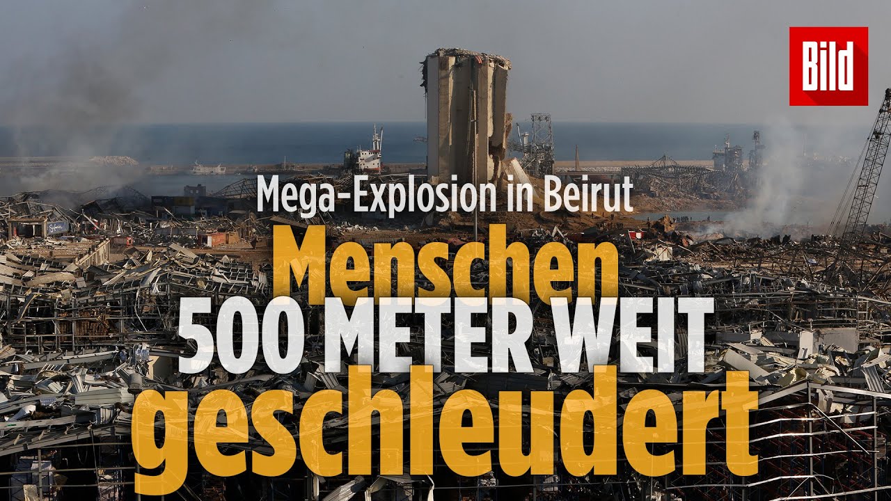 So gefährlich war die Explosion in Beirut: Menschen 500 Meter weit geschleudert