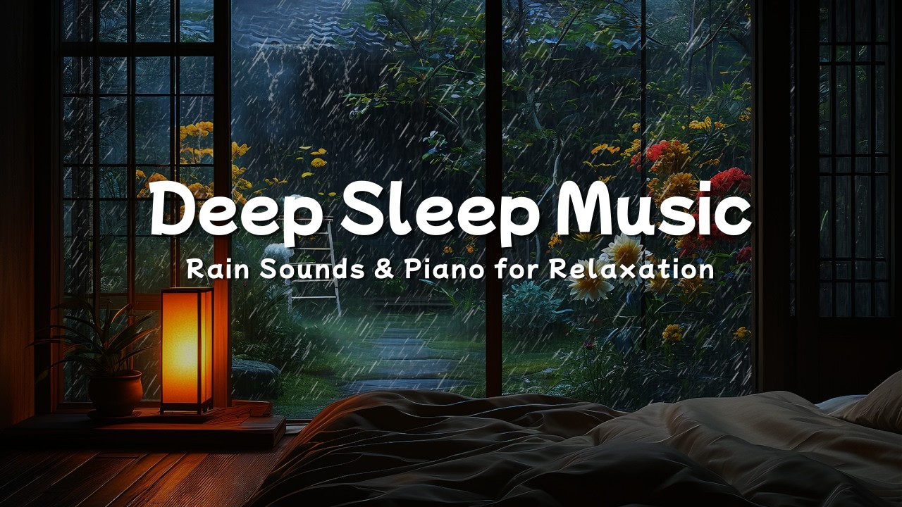 Peaceful Sleep Music with Gentle Rain 🎹 Soft Piano for Deep Sleep and Peaceful Dreams