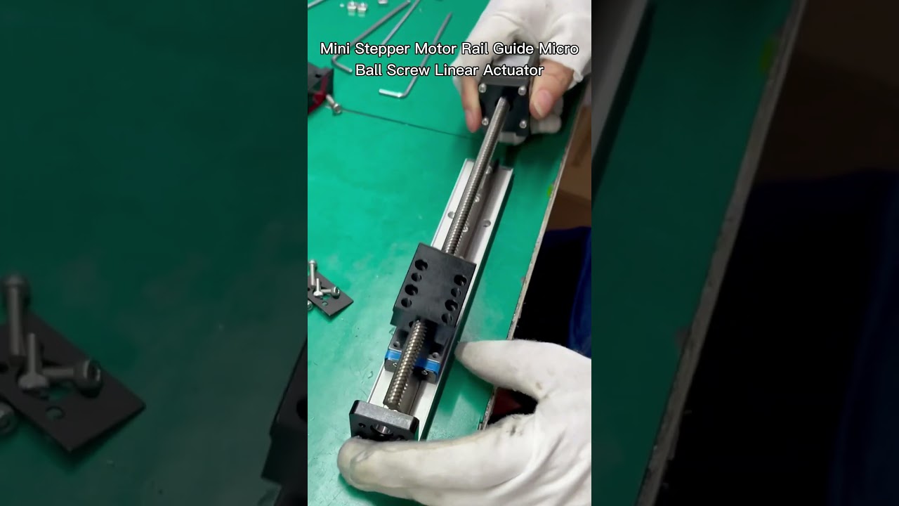 DIY Mini Stepper Motor Rail Guide Micro Ball Screw Linear Actuator