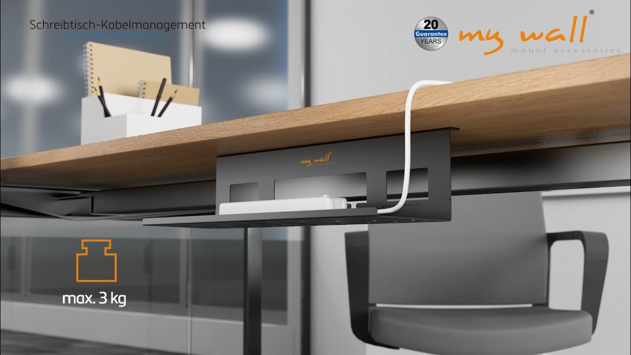 Offenes Kabelmanagement f&uuml;r den Schreibtisch - HZ48L