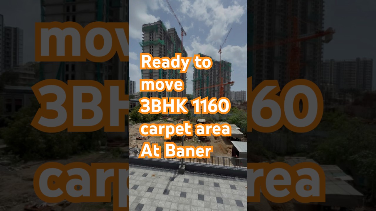 Ready to move 3BHK 1160 carpet area. at Baner location. Call - 7058708479.