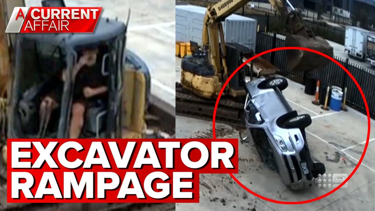 Developer accused of wild excavator rampage | A Current Affair