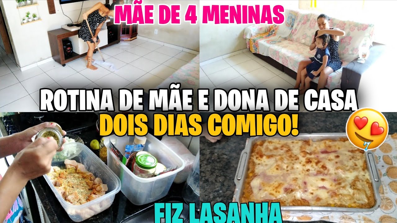ROTINA REAL DE MÃE E DONA DE CASA//CUIDEI DO LAR//DOIS DIAS COMIGO//FIZ LASANHA PRO ALMOÇO DE SÁBADO