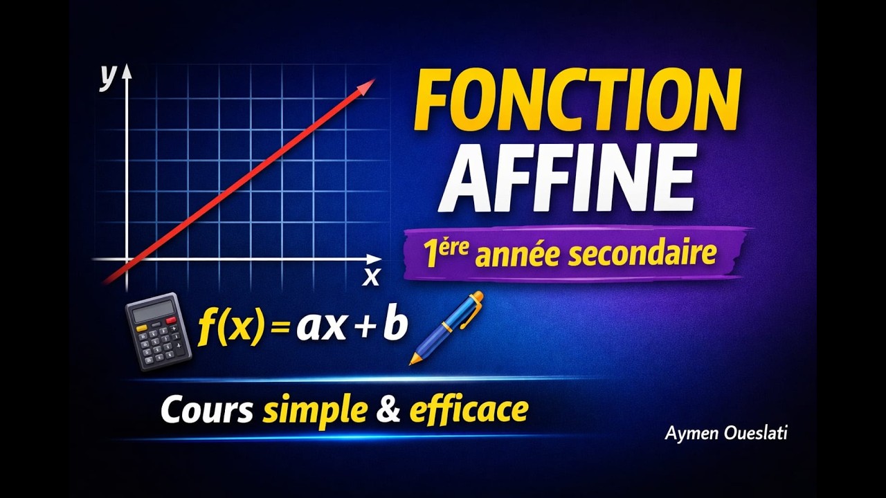 Fonction Affine 1ére année secondaire