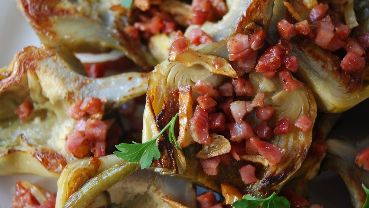 Alcachofas con jamón