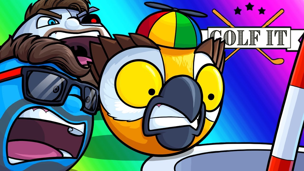 Golf-it Funny Moments - The Race to Disappearing Holes!