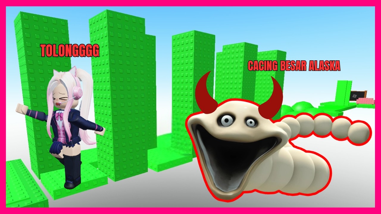 AKU BERHASIL TAMATKAN TOWER TROLL OBBY DAN KABUR DARI KEJARAN CACING BESAR ALASKA