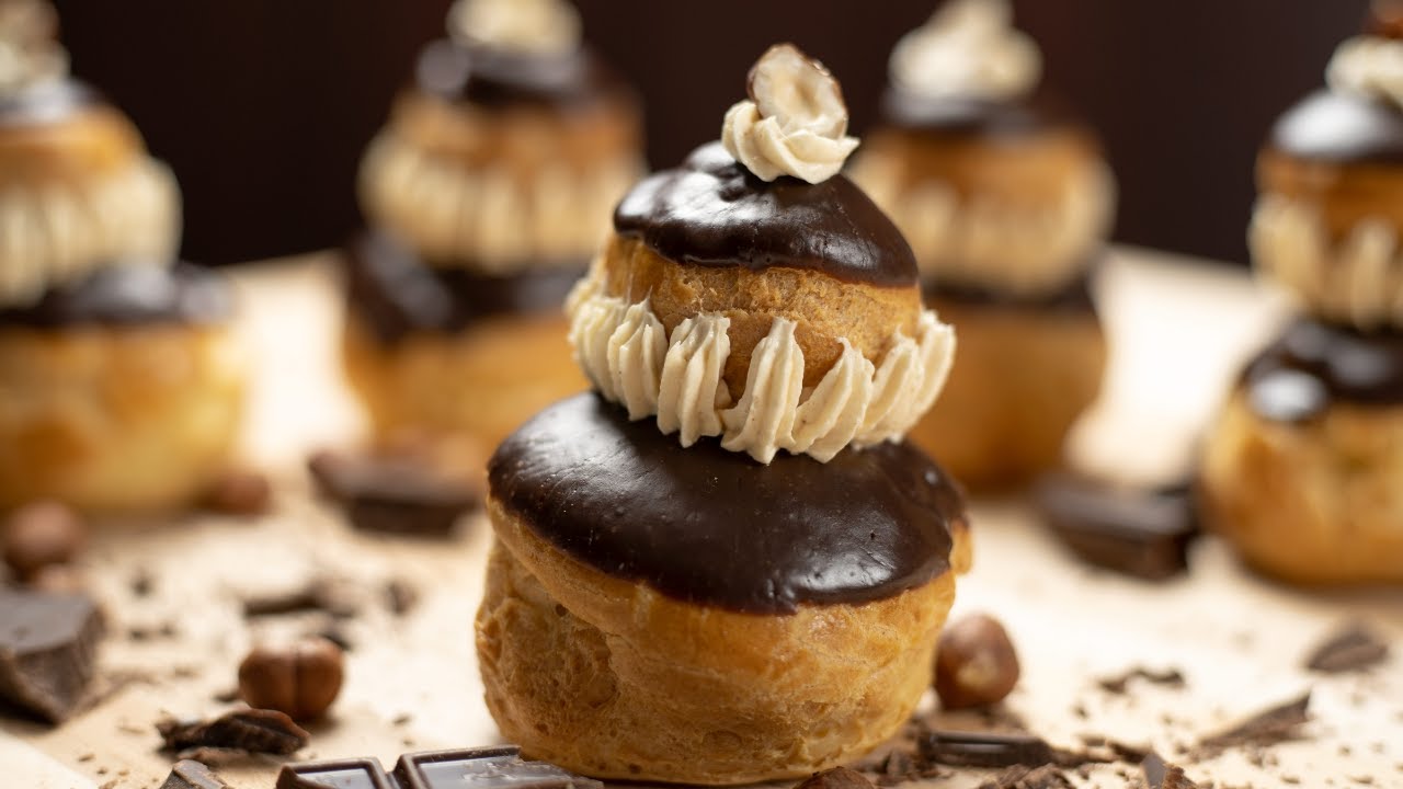 Hazelnut Praline Religieuse - Delightful and Creamy Dessert