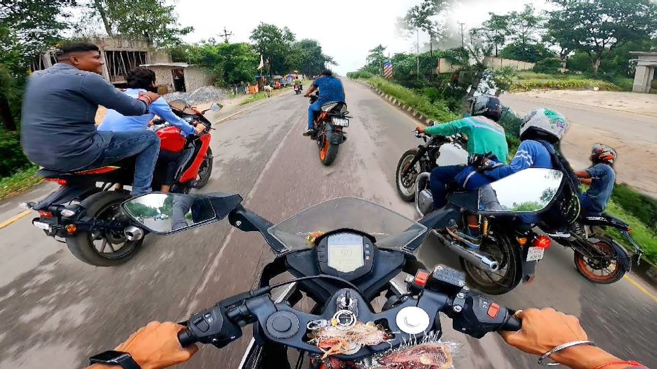 Реакция публики на KTM Rc 200 😲 Смертельно ❌ На волоске 😳 India Motovlogs