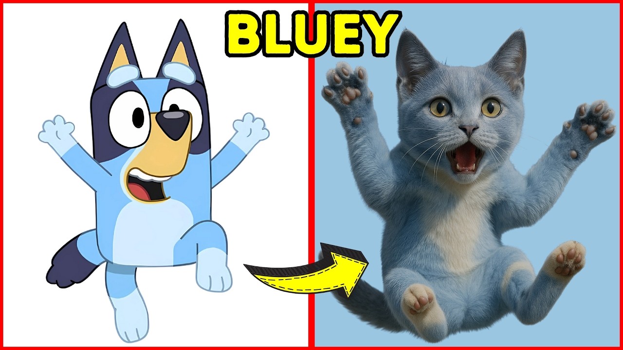 Bluey Characters as Cats 🐾 This Is What They Look Like — Too Cute to Handle!