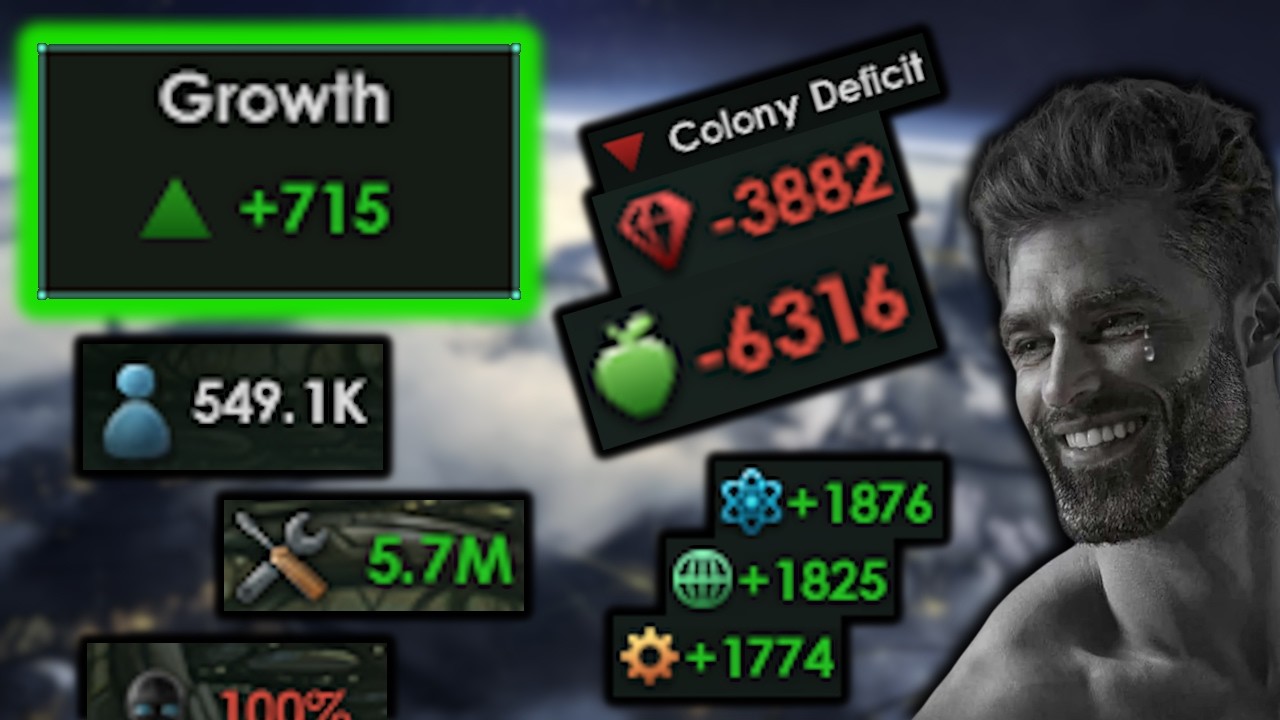 Breaking Stellaris with 715 pop growth a month