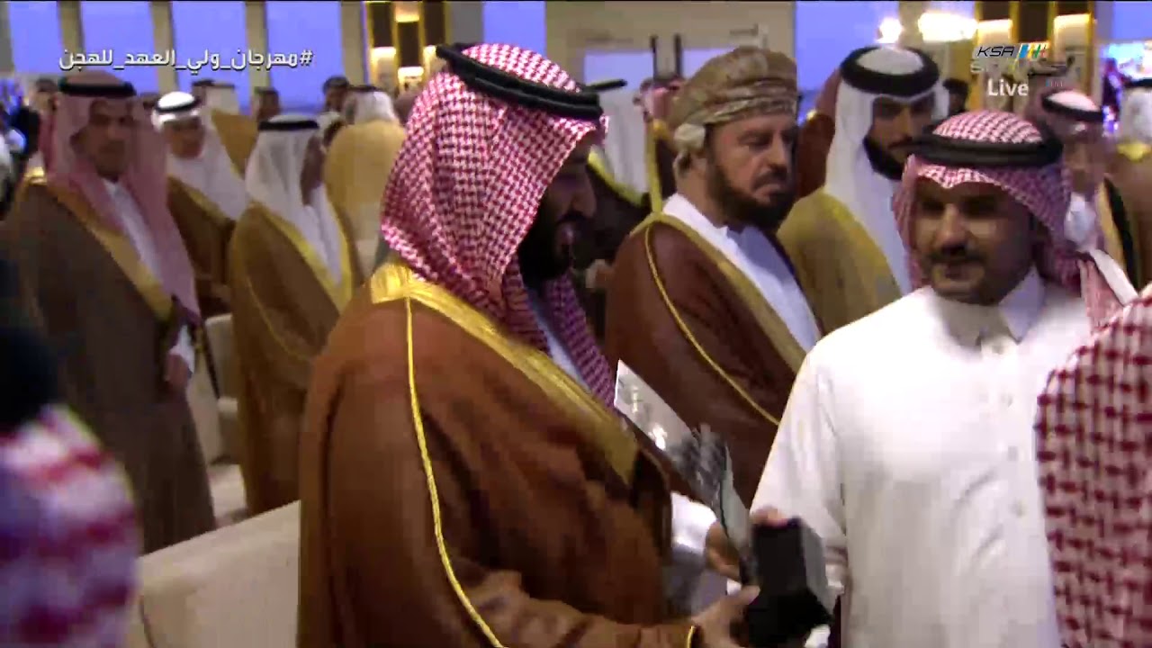 مهرجان ولي العهد للهجن تسليم الجوائز الفائزين في الأشواط الختامية ٢٢-٩-٢٠١٨