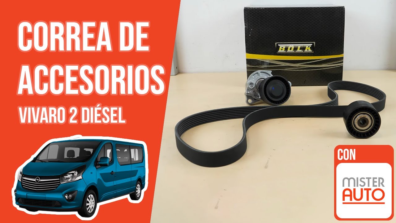 Cómo cambiar la correa de accesorios Vivaro 2 1.6 CDTI 🚗