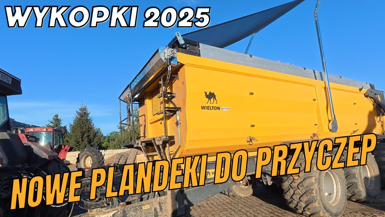 Wykopki 2025. Montujemy plandeki hydrauliczne do przyczep.