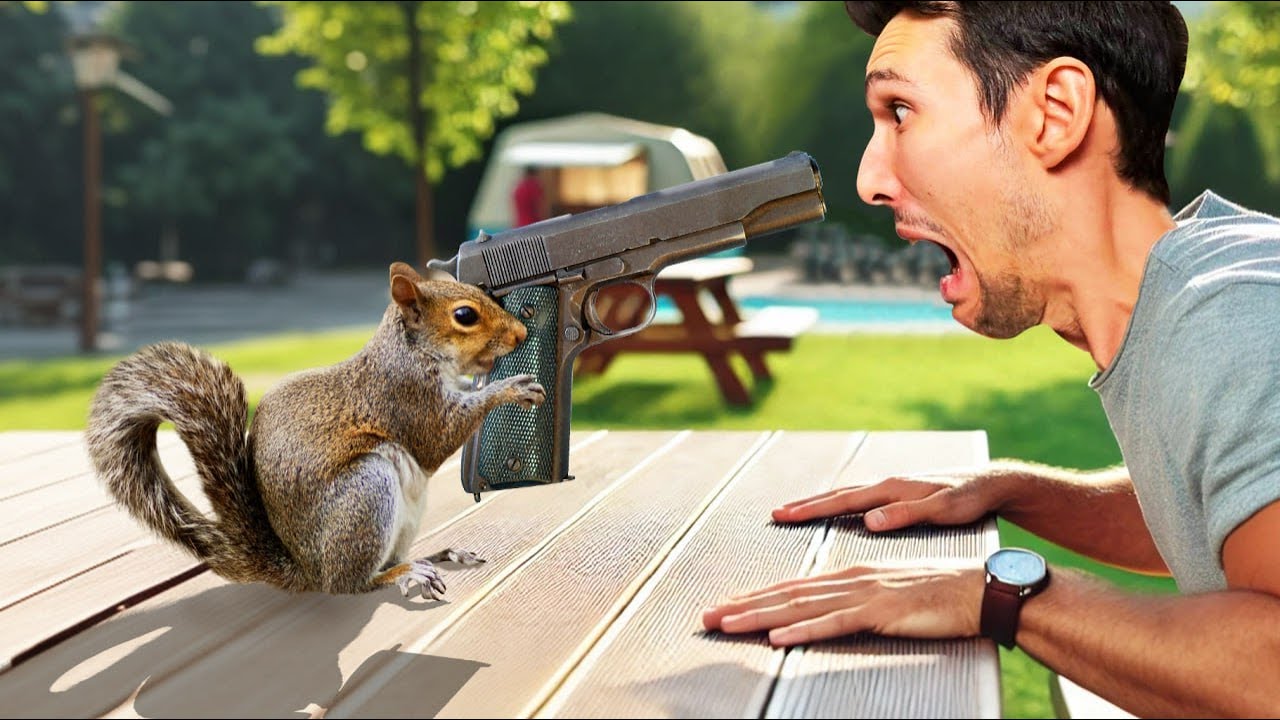 SCOIATTOLO *CON PIST0LA*  - Squirrel with a Gun