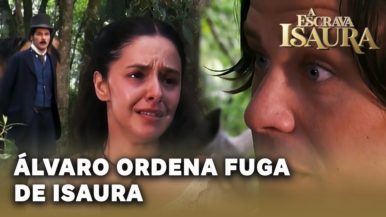 A ESCRAVA ISAURA: Álvaro pede para Isaura fugir sem ele
