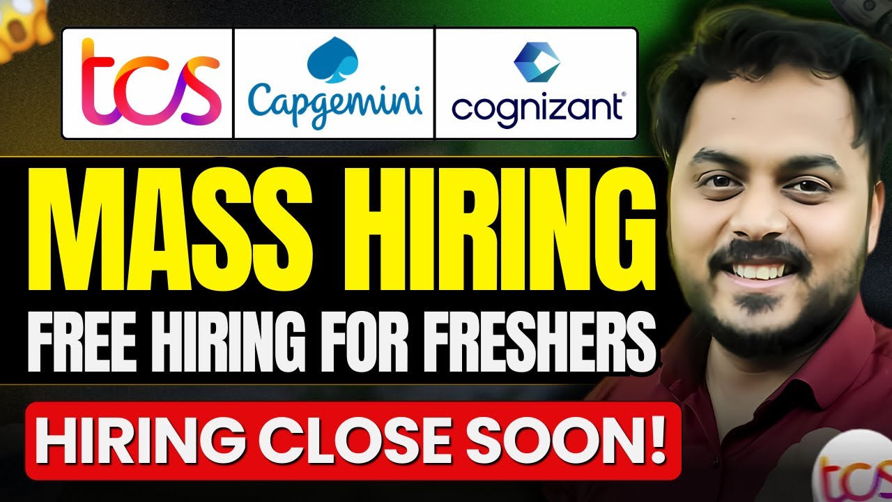 Breaking News: TCS, Cognizant, Capgemini Mega Hiring! Any Graduate | 2024&ndash;2026 Batch &ndash; Don&rsquo;t Miss!