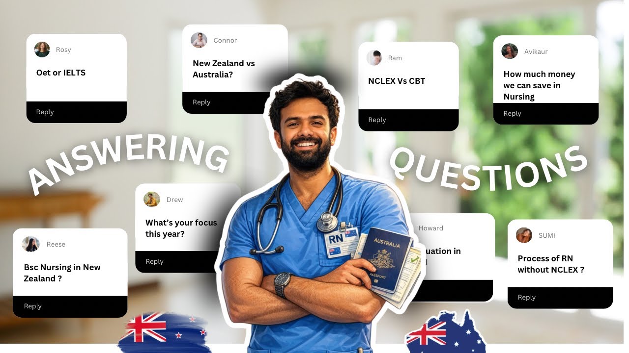 New Zealand & Australia Nursing Q&A 2026 | Salary, PR, Pathways & Exams Answered LIVE 🇳🇿🇦🇺