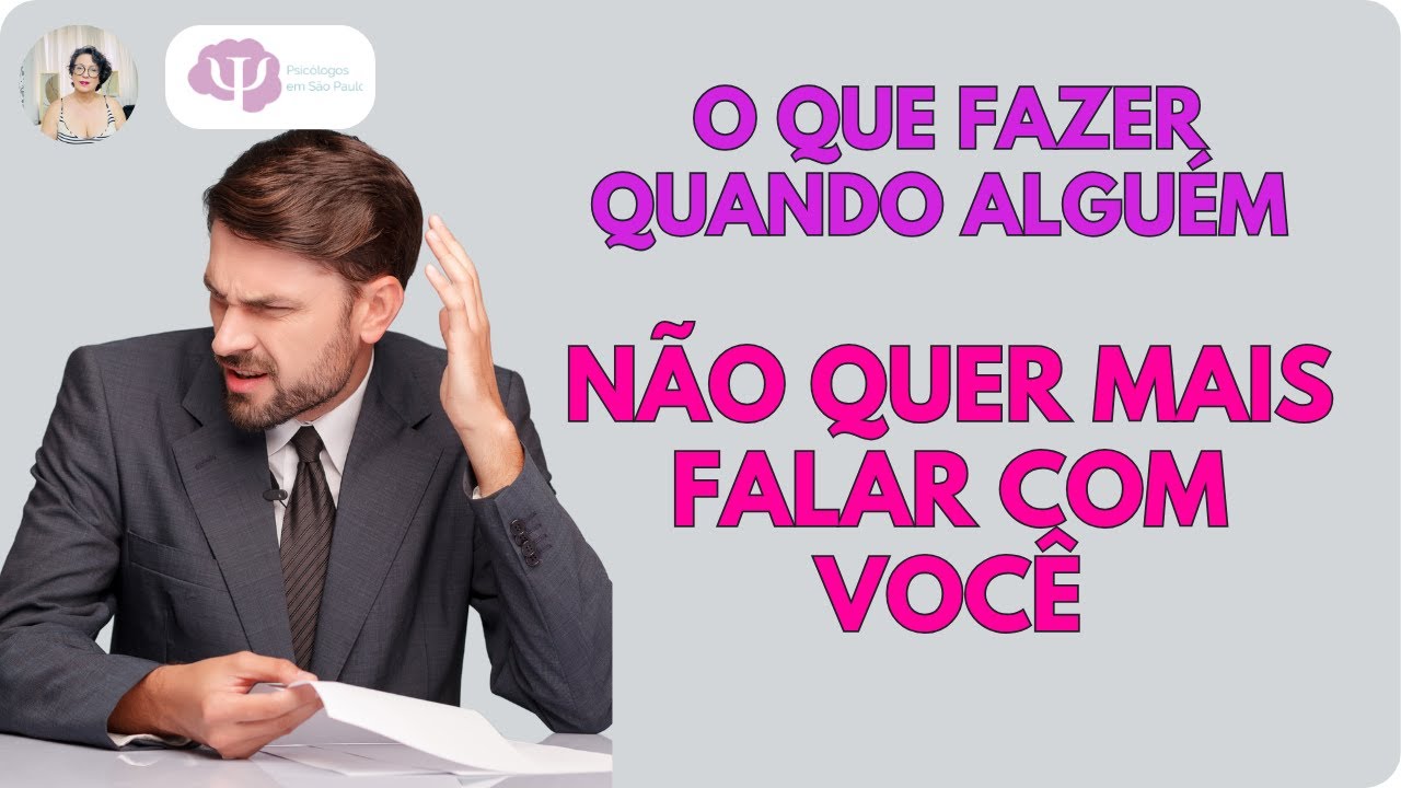 Como puxar conversa com quem não quer mais falar com você